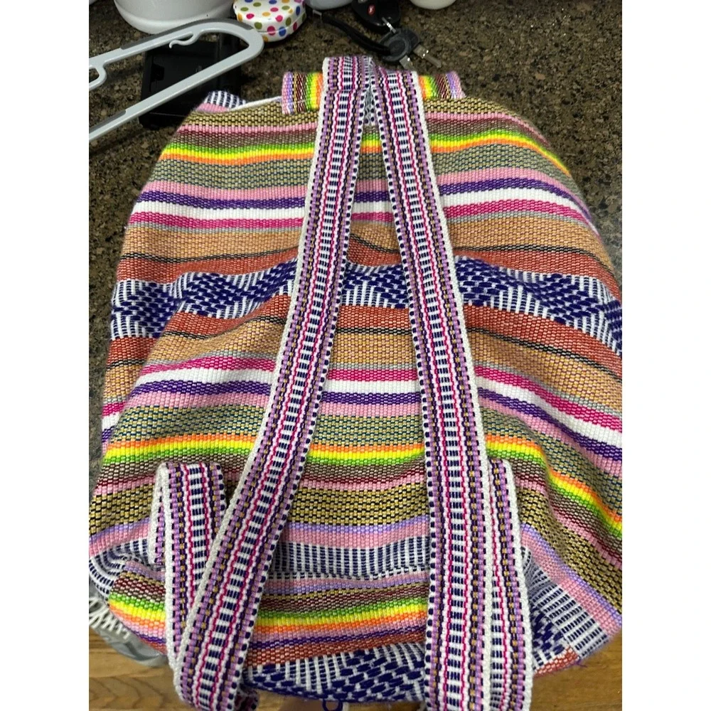 pinzon boho striped hippie  backpack‎